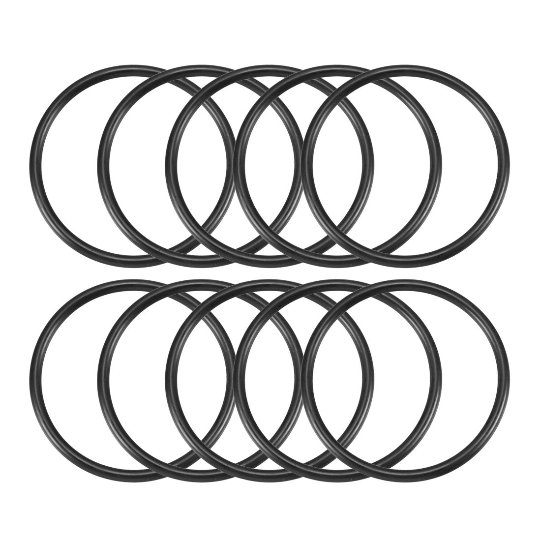 Harfington Nitrile Rubber O-Rings Metric Buna-N Sealing Gasket Black, 10Pcs