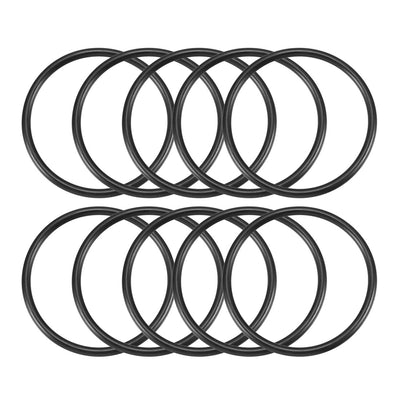 Harfington Nitrile Rubber O-Rings Metric Buna-N Sealing Gasket Black, 10Pcs
