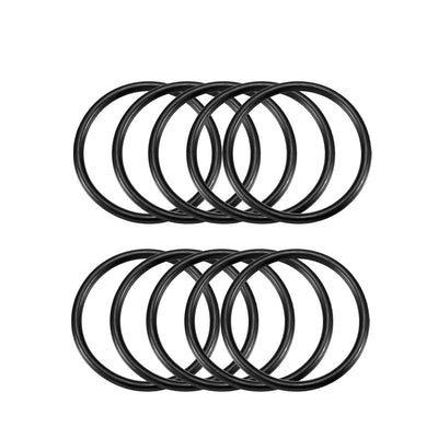 Harfington Nitrile Rubber O-Rings Metric Buna-N Sealing Gasket Black, 10Pcs