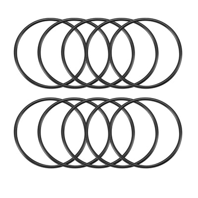 Harfington Nitrile Rubber O-Rings Metric Buna-N Sealing Gasket Black, 10Pcs