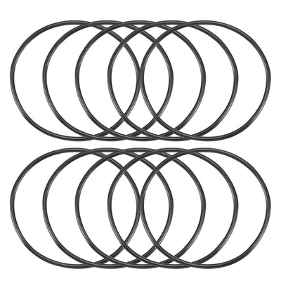 Harfington Nitrile Rubber O-Rings Metric Buna-N Sealing Gasket Black, 10Pcs