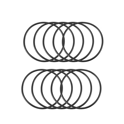 Harfington Nitrile Rubber O-Rings Metric Buna-N Sealing Gasket Black, 10Pcs