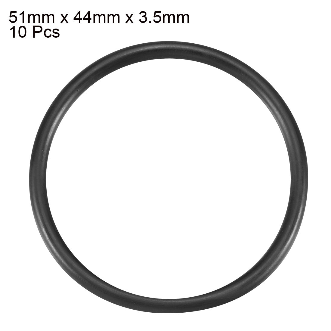 Harfington Nitrile Rubber O-Rings Metric Buna-N Sealing Gasket Black, 10Pcs