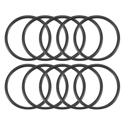 Harfington Nitrile Rubber O-Rings Metric Buna-N Sealing Gasket Black, 10Pcs