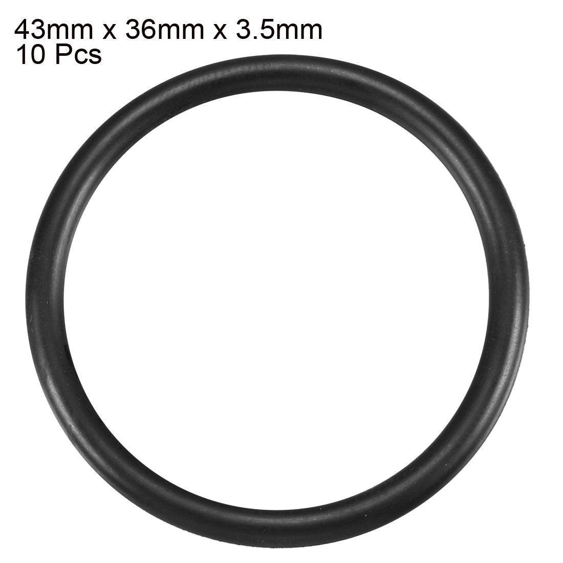 Harfington Nitrile Rubber O-Rings Metric Buna-N Sealing Gasket Black, 10Pcs