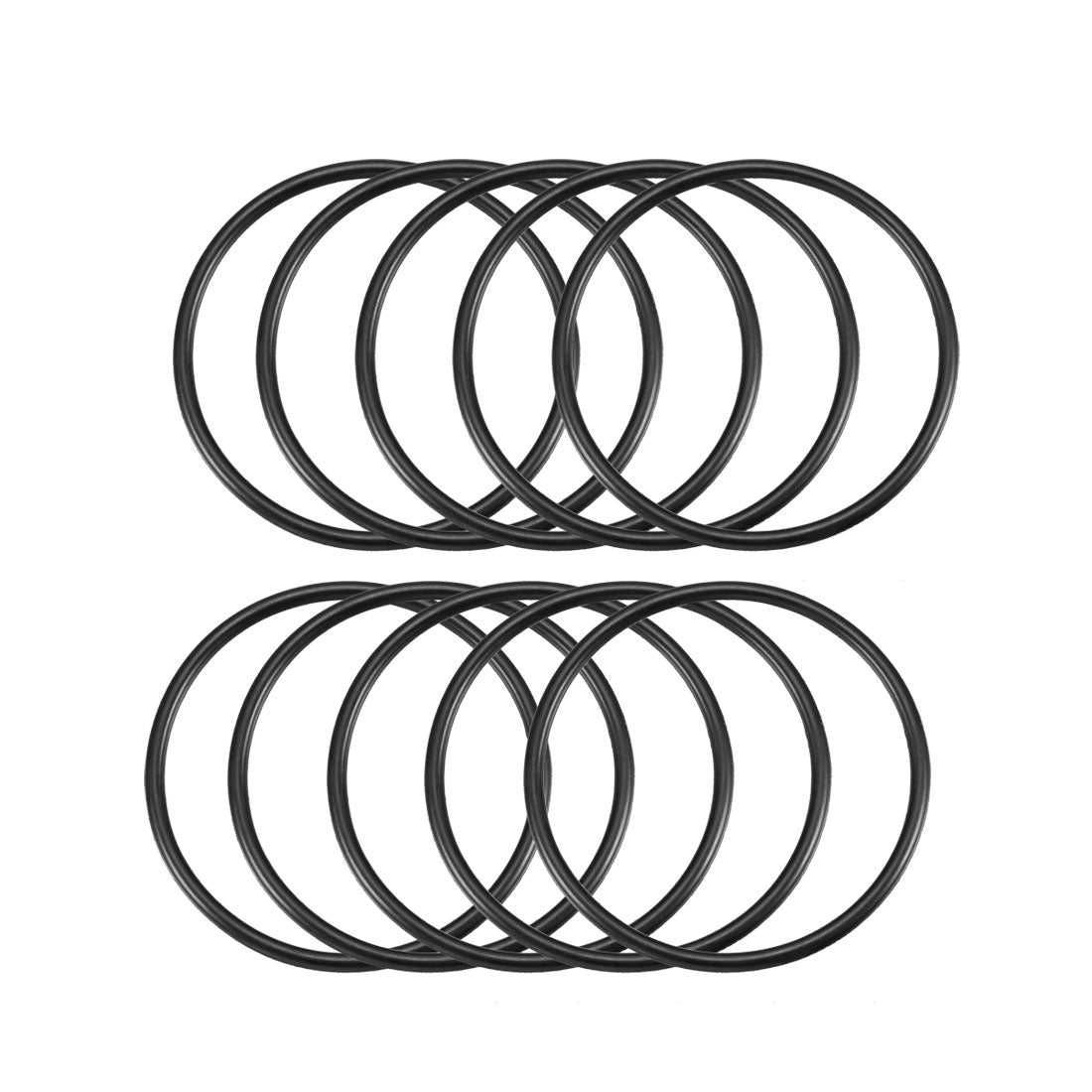 Harfington Nitrile Rubber O-Rings Metric Buna-N Sealing Gasket Black, 10Pcs