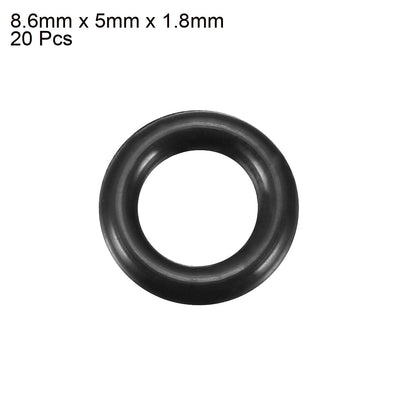 Harfington Nitrile Rubber O-Rings, Metric Buna-N Sealing Gasket, 20Pcs