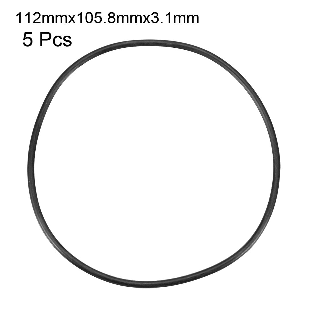 Harfington Nitrile Rubber O-Rings Metric Buna-N Sealing Gasket 5Pcs