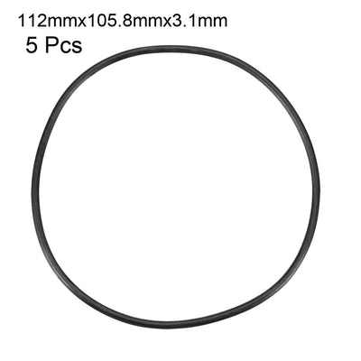 Harfington Nitrile Rubber O-Rings Metric Buna-N Sealing Gasket 5Pcs