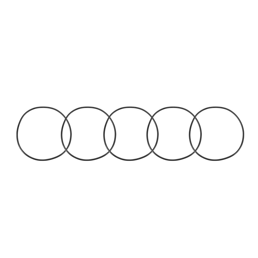 Harfington Nitrile Rubber O-Rings Metric Buna-N Sealing Gasket 5Pcs