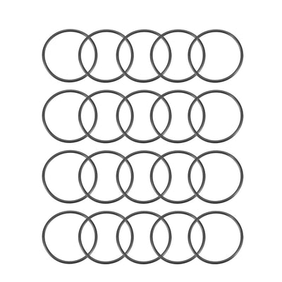 Harfington Nitrile Rubber O-Rings Metric Buna-N Sealing Gasket, 20Pcs