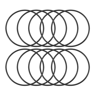 Harfington Nitrile Rubber O-Rings Metric Buna-N Sealing Gasket Black, 10Pcs