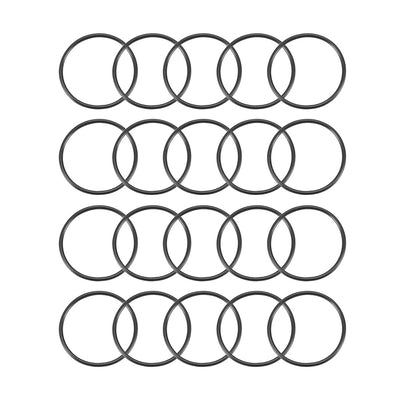 Harfington Nitrile Rubber O-Rings Metric Buna-N Sealing Gasket, 20Pcs