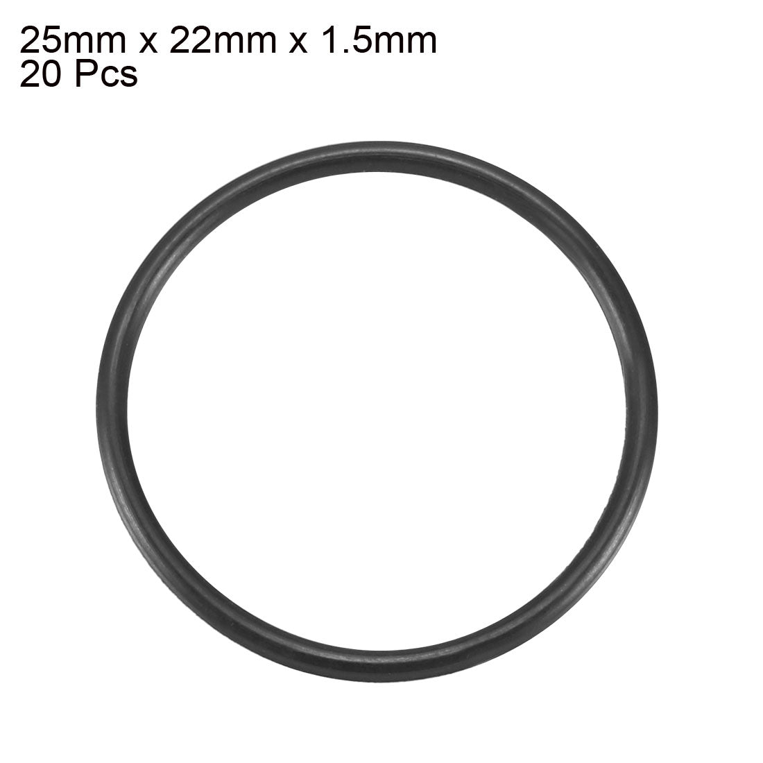 Harfington Nitrile Rubber O-Rings Metric Buna-N Sealing Gasket, 20Pcs