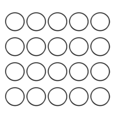 Harfington Nitrile Rubber O-Rings Metric Buna-N Sealing Gasket, 20Pcs