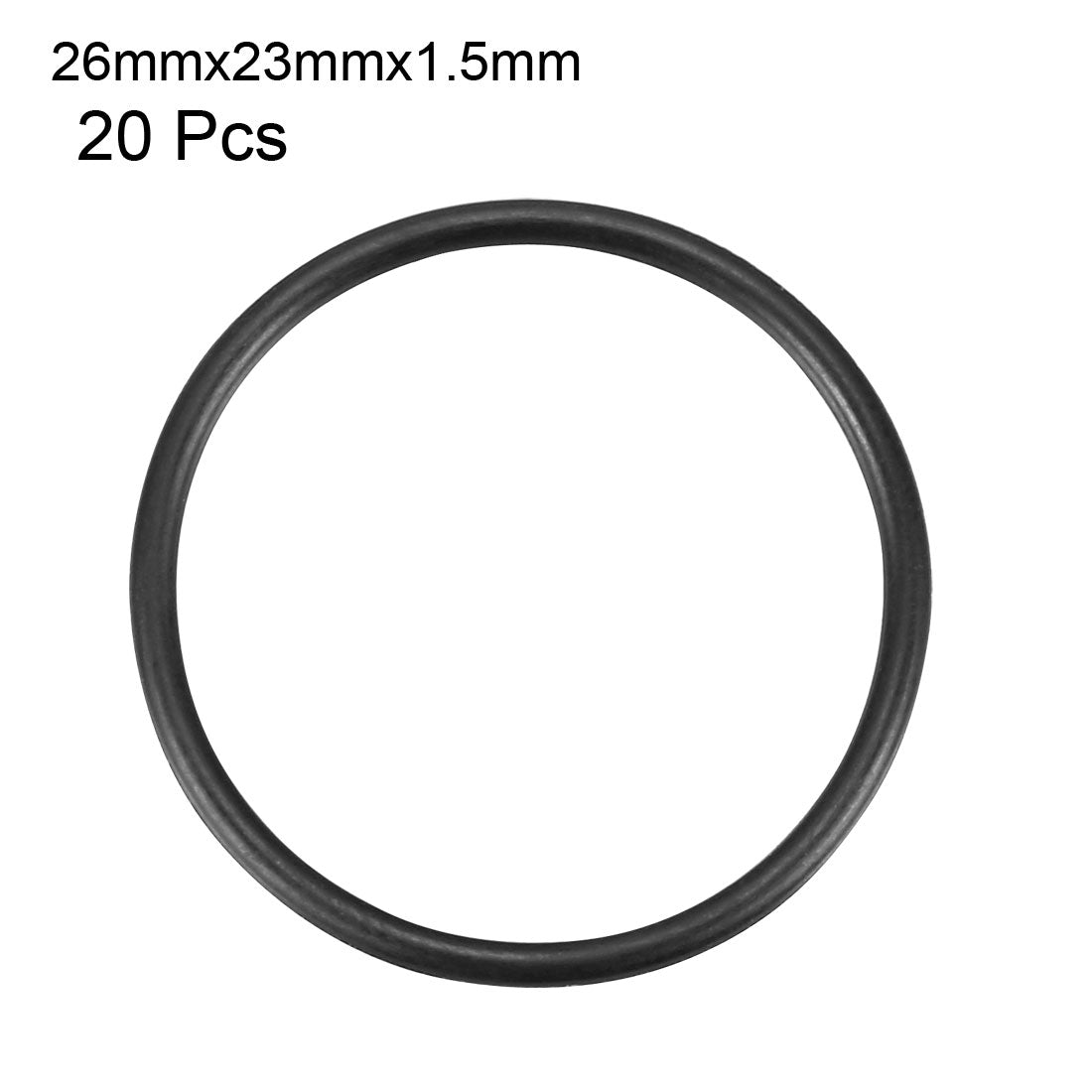 Harfington Nitrile Rubber O-Rings Metric Buna-N Sealing Gasket, 20Pcs