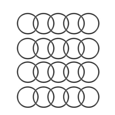 Harfington Nitrile Rubber O-Rings Metric Buna-N Sealing Gasket, 20Pcs
