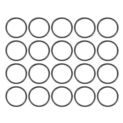Harfington Nitrile Rubber O-Rings Metric Buna-N Sealing Gasket, 20Pcs