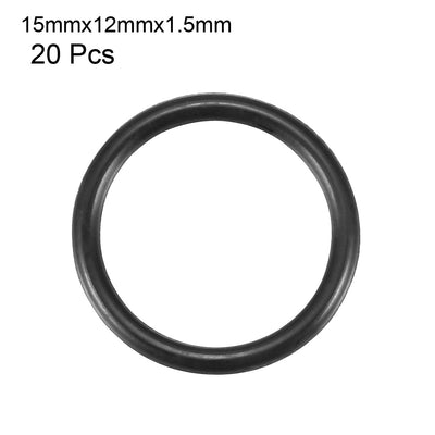 Harfington Nitrile Rubber O-Rings Metric Buna-N Sealing Gasket, 20Pcs