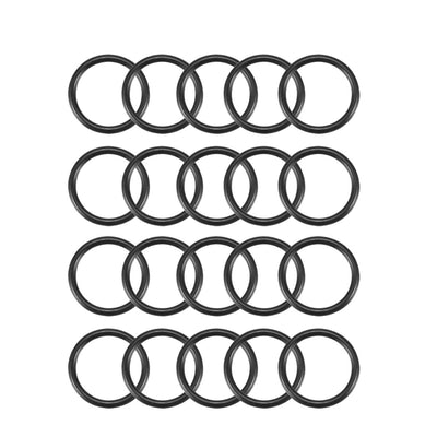 Harfington Nitrile Rubber O-Rings Metric Buna-N Sealing Gasket, 20Pcs