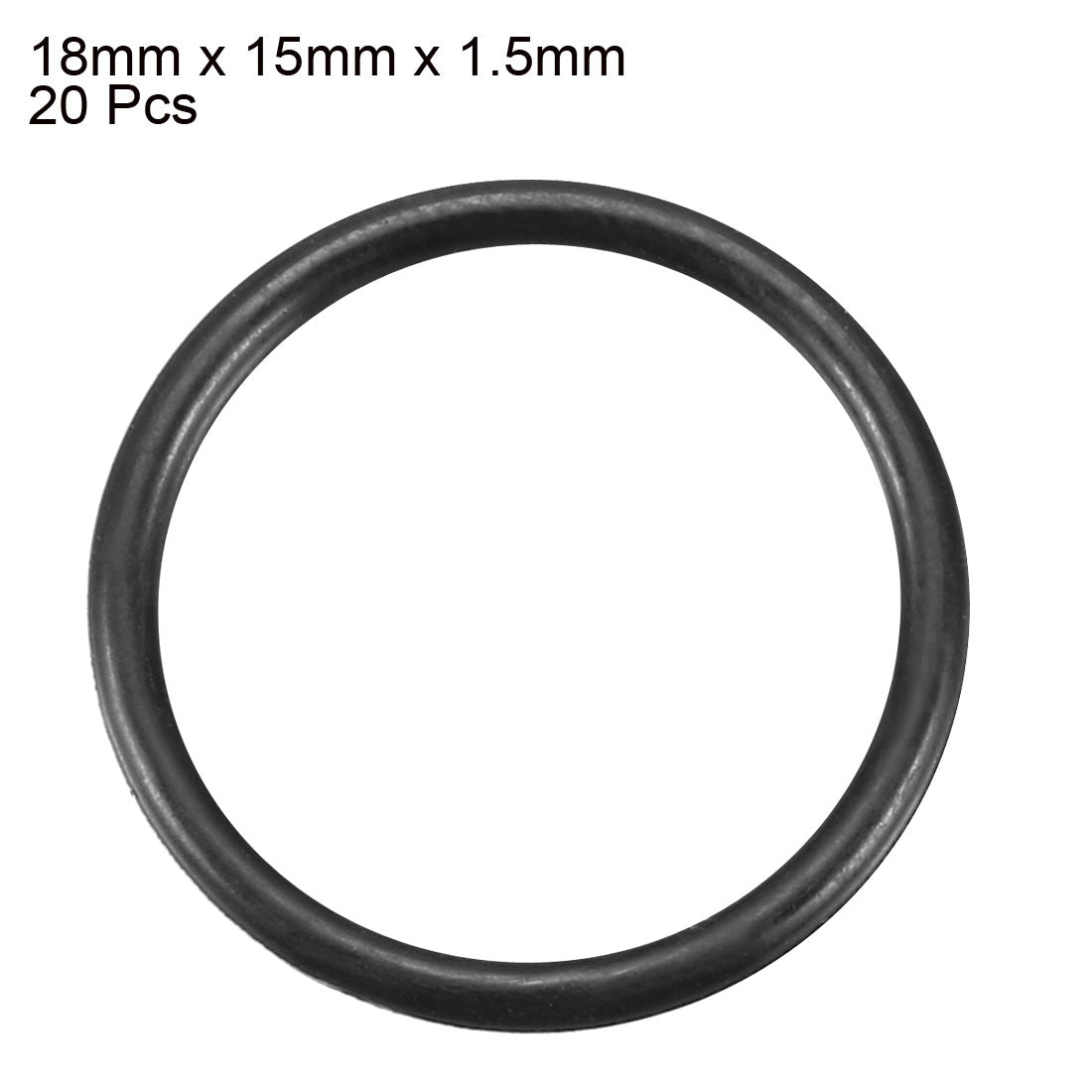 Harfington Nitrile Rubber O-Rings Metric Buna-N Sealing Gasket, 20Pcs