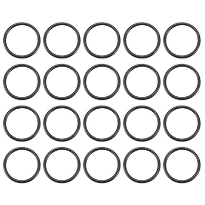 Harfington Nitrile Rubber O-Rings Metric Buna-N Sealing Gasket, 20Pcs