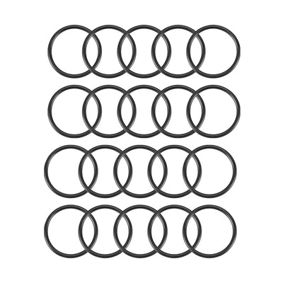 Harfington Nitrile Rubber O-Rings Metric Buna-N Sealing Gasket, 20Pcs