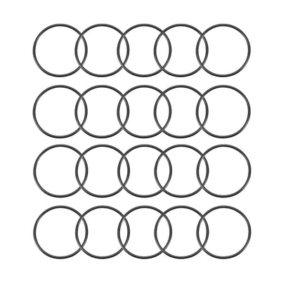 Harfington Nitrile Rubber O-Rings Metric Buna-N Sealing Gasket, 20Pcs
