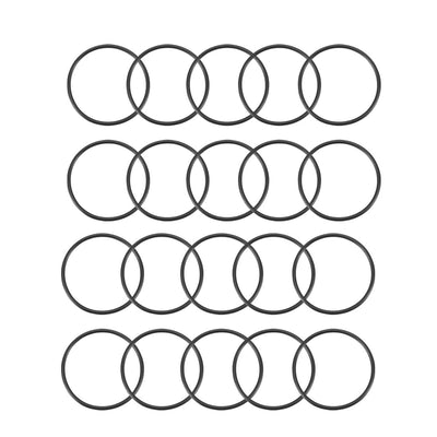 Harfington Nitrile Rubber O-Rings Metric Buna-N Sealing Gasket, 20Pcs