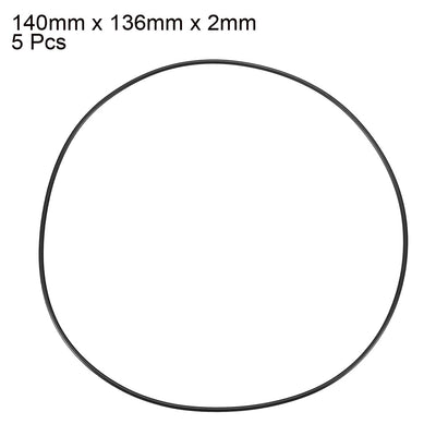 Harfington Nitrile Rubber O-Rings Metric Buna-N Sealing Gasket 5Pcs