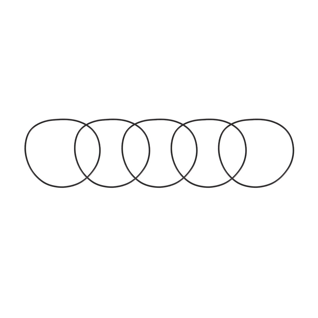 Harfington Nitrile Rubber O-Rings Metric Buna-N Sealing Gasket 5Pcs