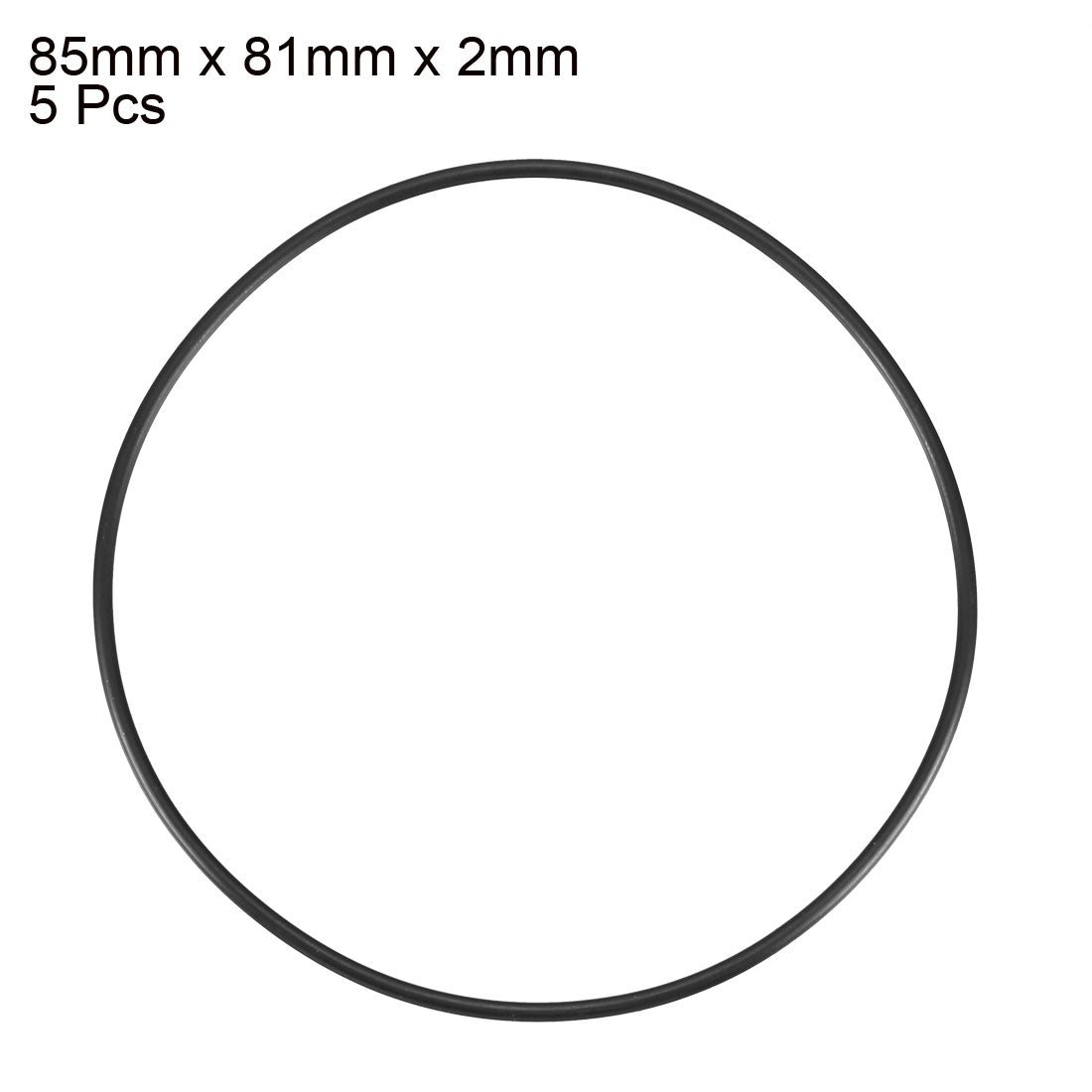 Harfington Nitrile Rubber O-Rings Metric Buna-N Sealing Gasket 5Pcs
