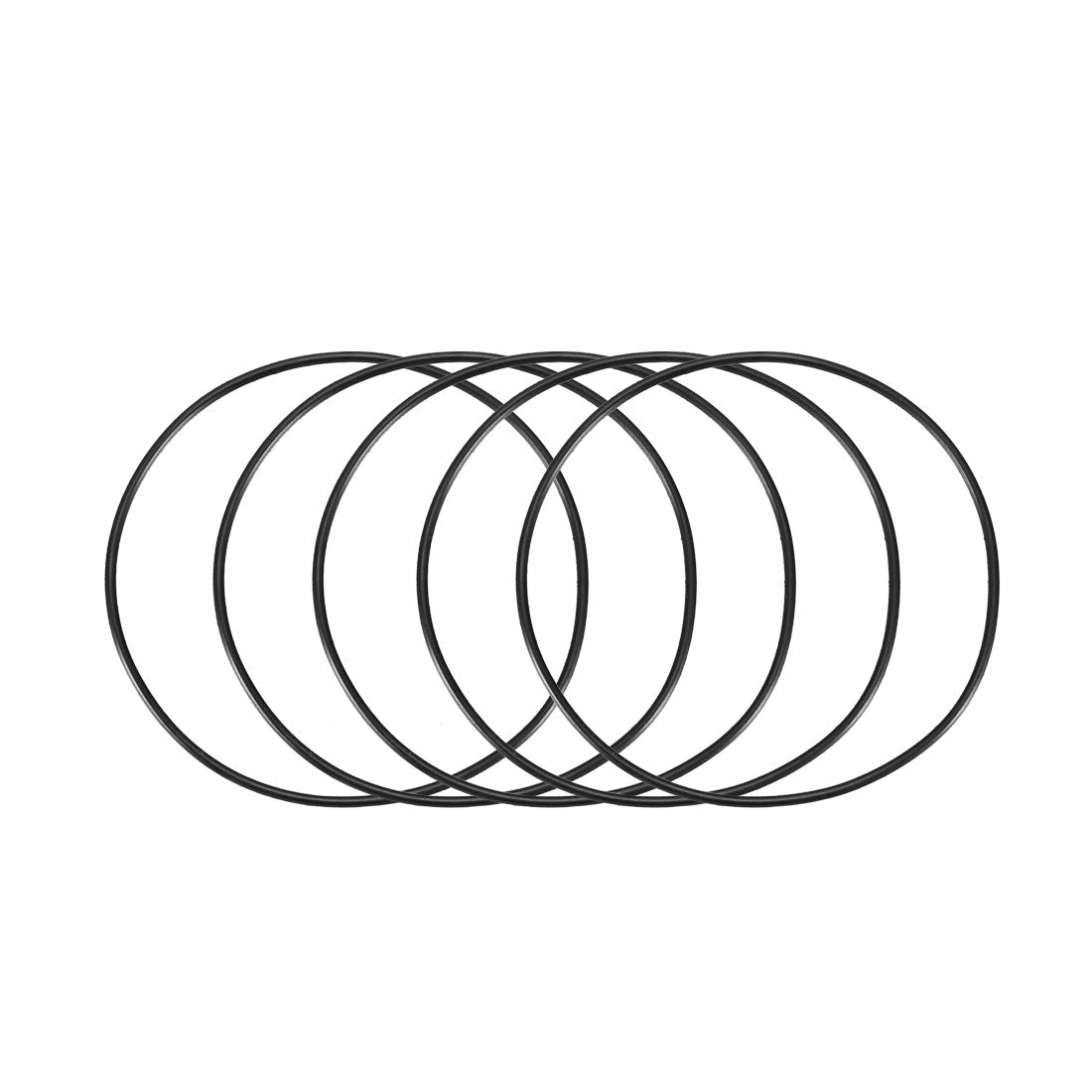 Harfington Nitrile Rubber O-Rings Metric Buna-N Sealing Gasket 5Pcs