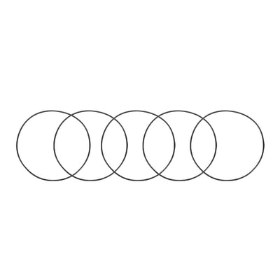 Harfington Nitrile Rubber O-Rings Metric Buna-N Sealing Gasket 5Pcs