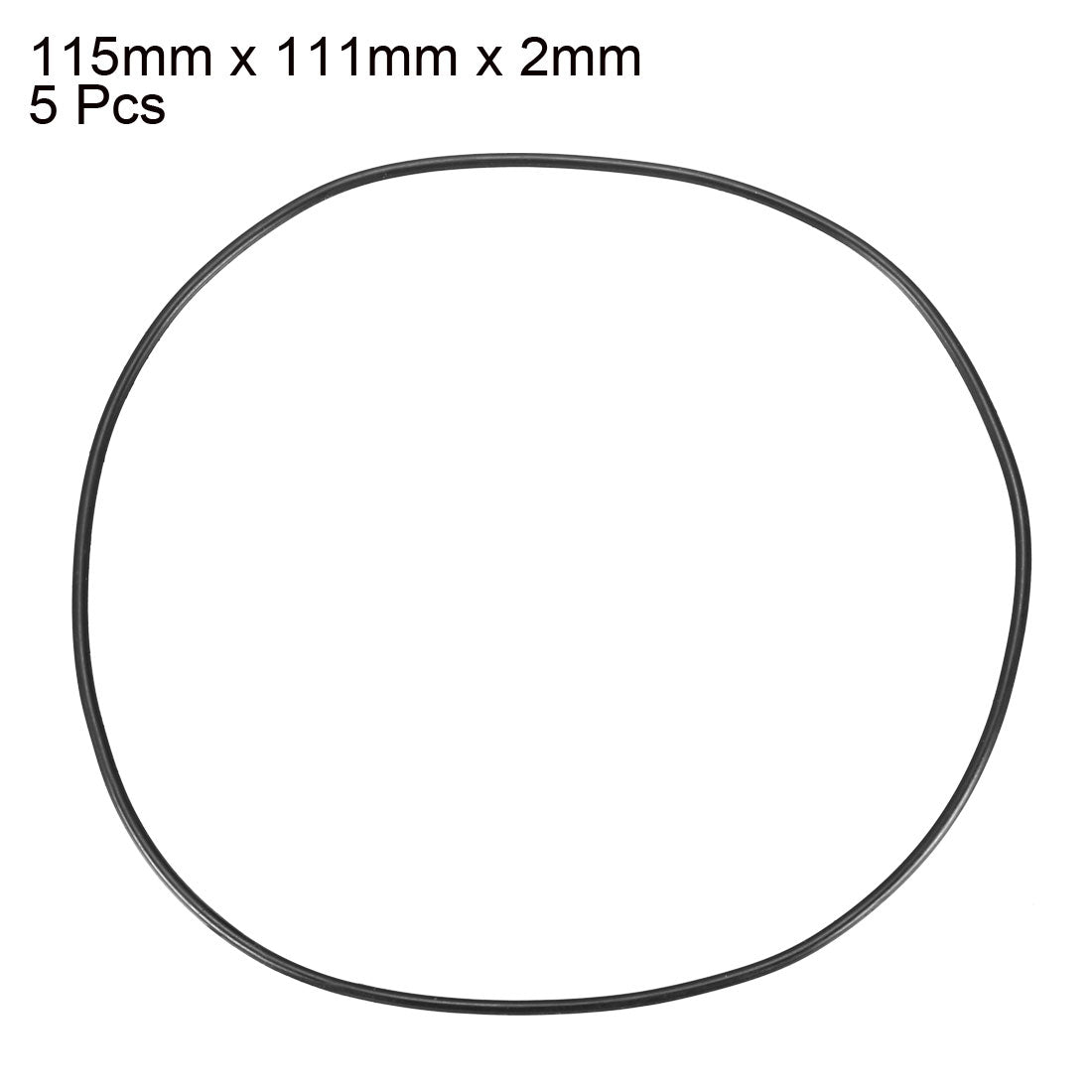 Harfington Nitrile Rubber O-Rings Metric Buna-N Sealing Gasket 5Pcs