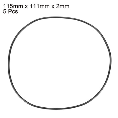Harfington Nitrile Rubber O-Rings Metric Buna-N Sealing Gasket 5Pcs