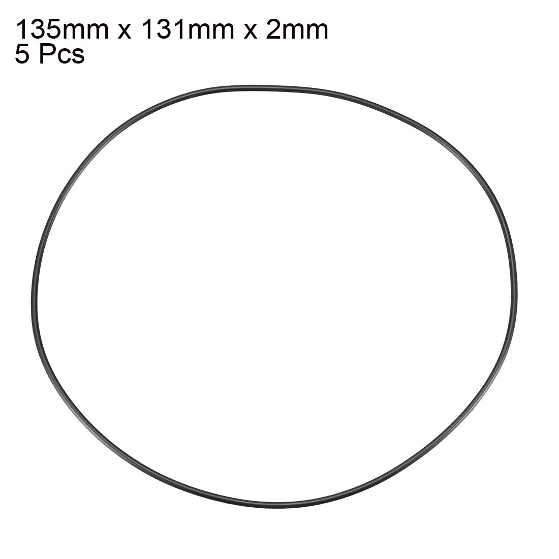 Harfington Nitrile Rubber O-Rings, Metric Nitrile Rubber Sealing Gasket 5Pcs