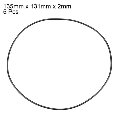 Harfington Nitrile Rubber O-Rings, Metric Nitrile Rubber Sealing Gasket 5Pcs