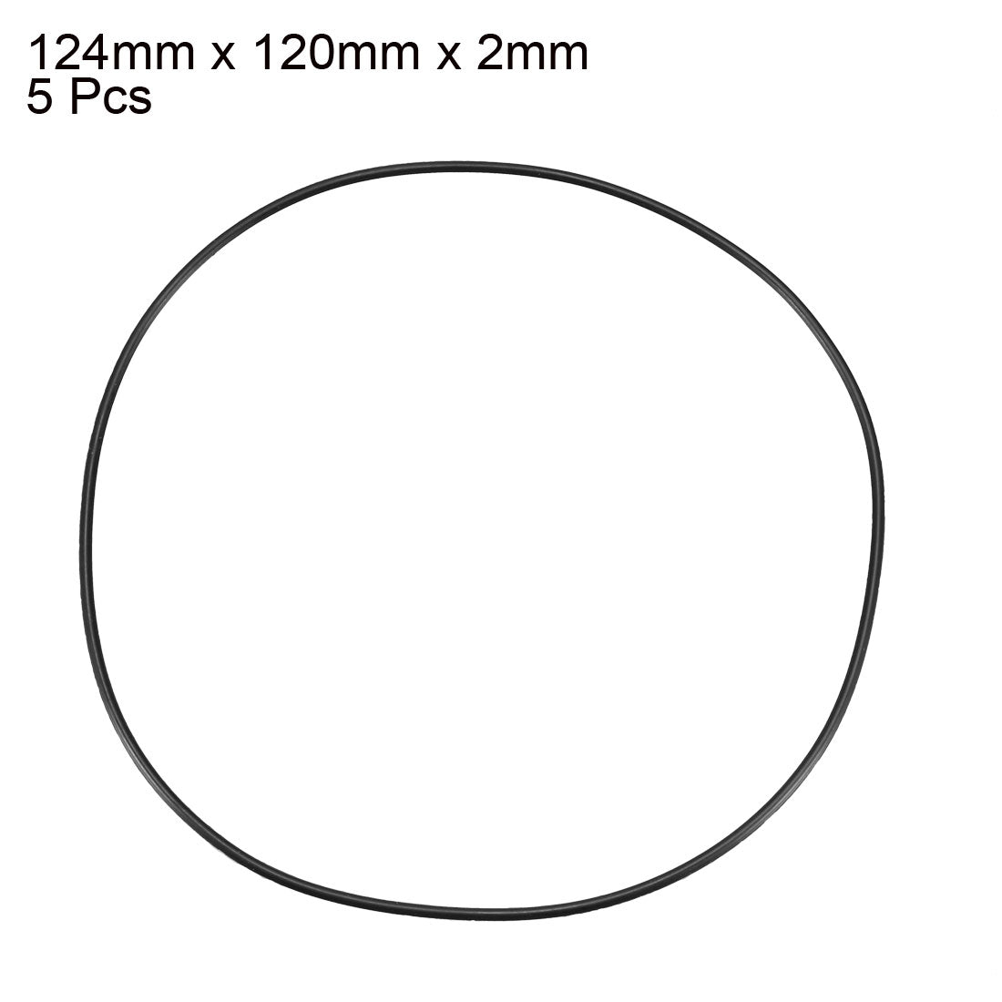Harfington Nitrile Rubber O-Rings, Metric Nitrile Rubber Sealing Gasket 5Pcs