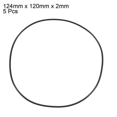 Harfington Nitrile Rubber O-Rings, Metric Nitrile Rubber Sealing Gasket 5Pcs