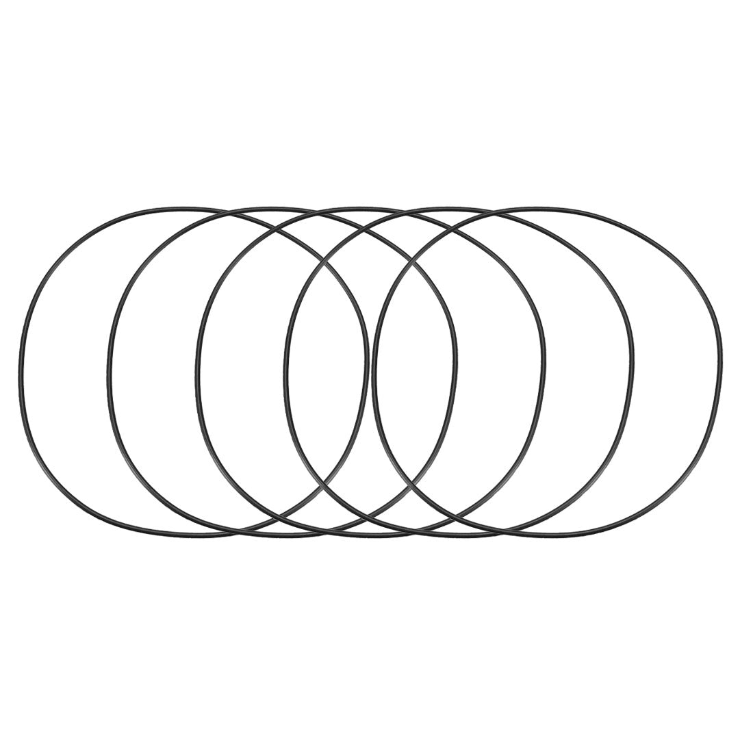 Harfington Nitrile Rubber O-Rings, Metric Nitrile Rubber Sealing Gasket 5Pcs