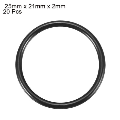 Harfington Nitrile Rubber O-Rings, Metric Buna-N Sealing Gasket 20Pcs