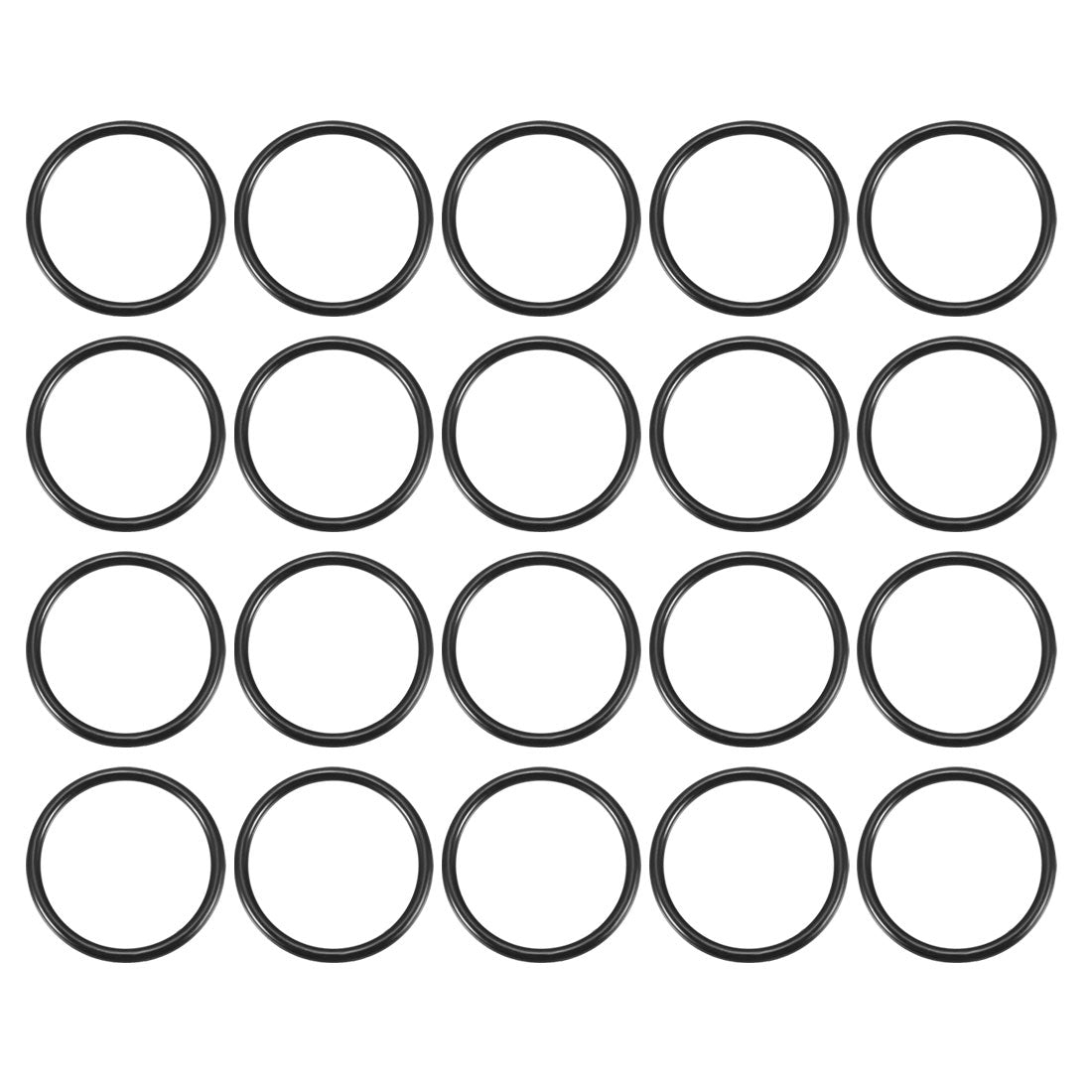 Harfington Nitrile Rubber O-Rings, Metric Buna-N Sealing Gasket 20Pcs