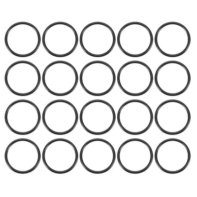 Harfington Nitrile Rubber O-Rings, Metric Buna-N Sealing Gasket 20Pcs