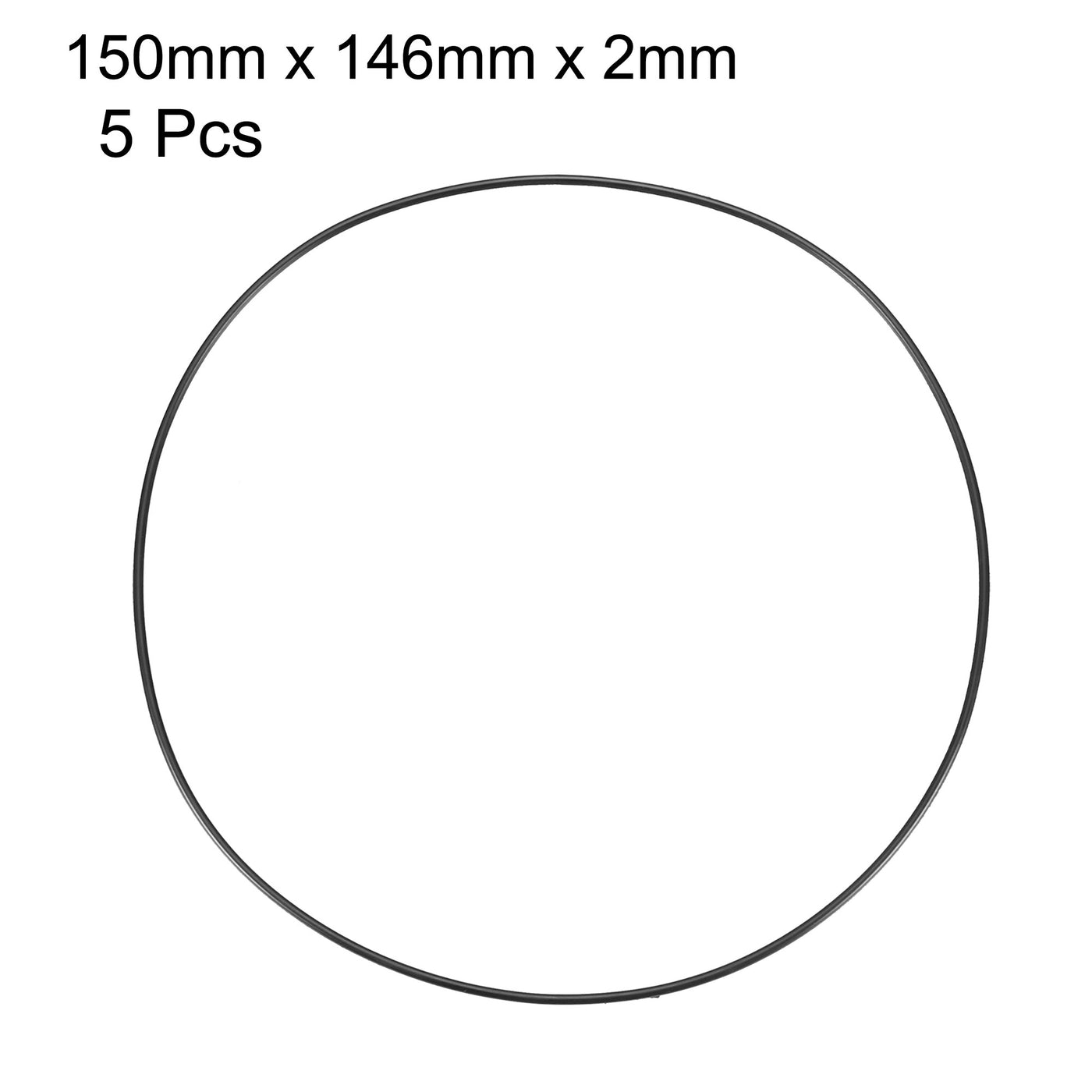 Harfington Nitrile Rubber O-Rings, Metric Nitrile Rubber Sealing Gasket 5Pcs