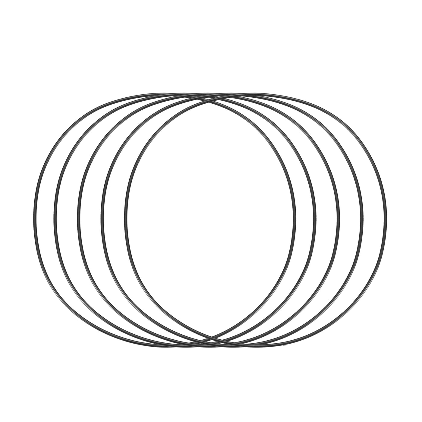 Harfington Nitrile Rubber O-Rings, Metric Nitrile Rubber Sealing Gasket 5Pcs