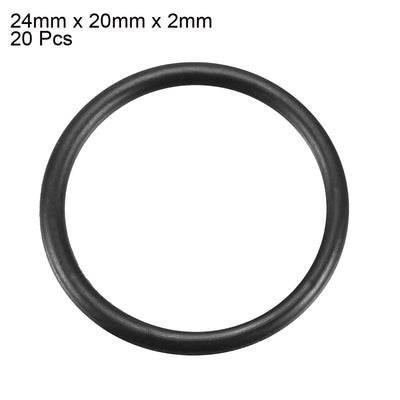Harfington Nitrile Rubber O-Rings, Metric Buna-N Sealing Gasket 20Pcs