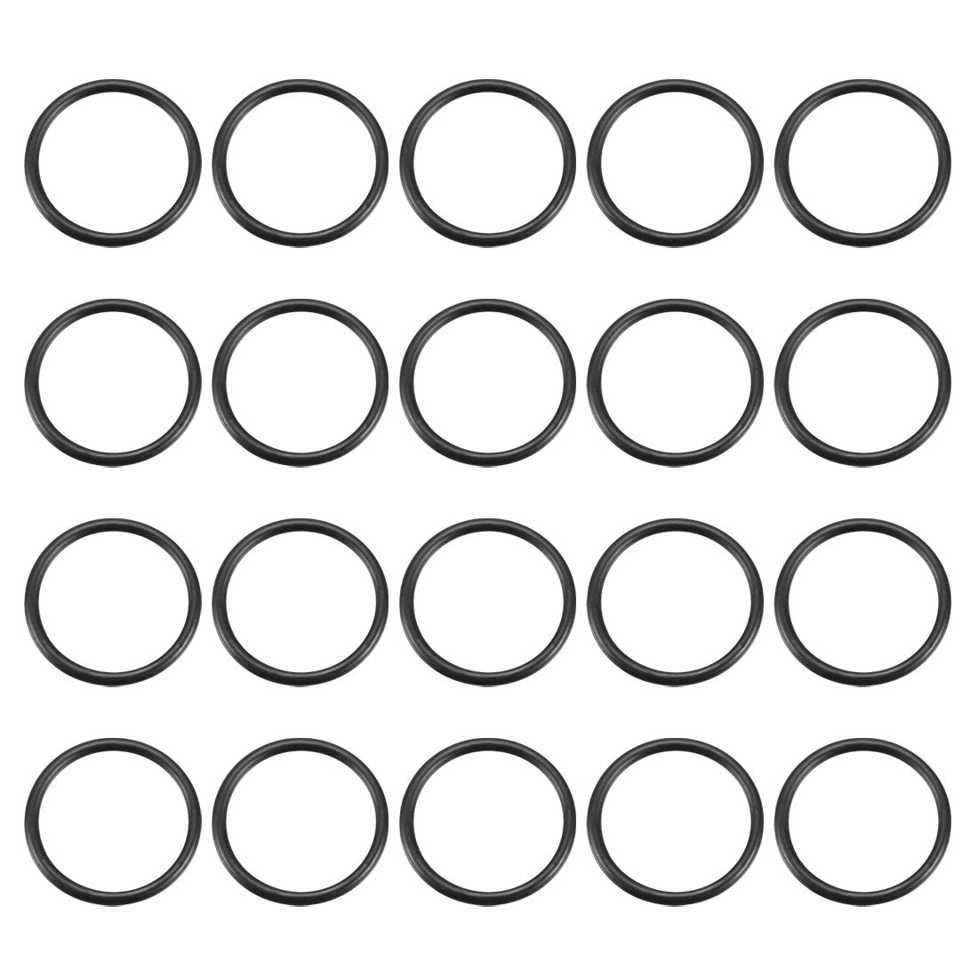 Harfington Nitrile Rubber O-Rings, Metric Buna-N Sealing Gasket 20Pcs