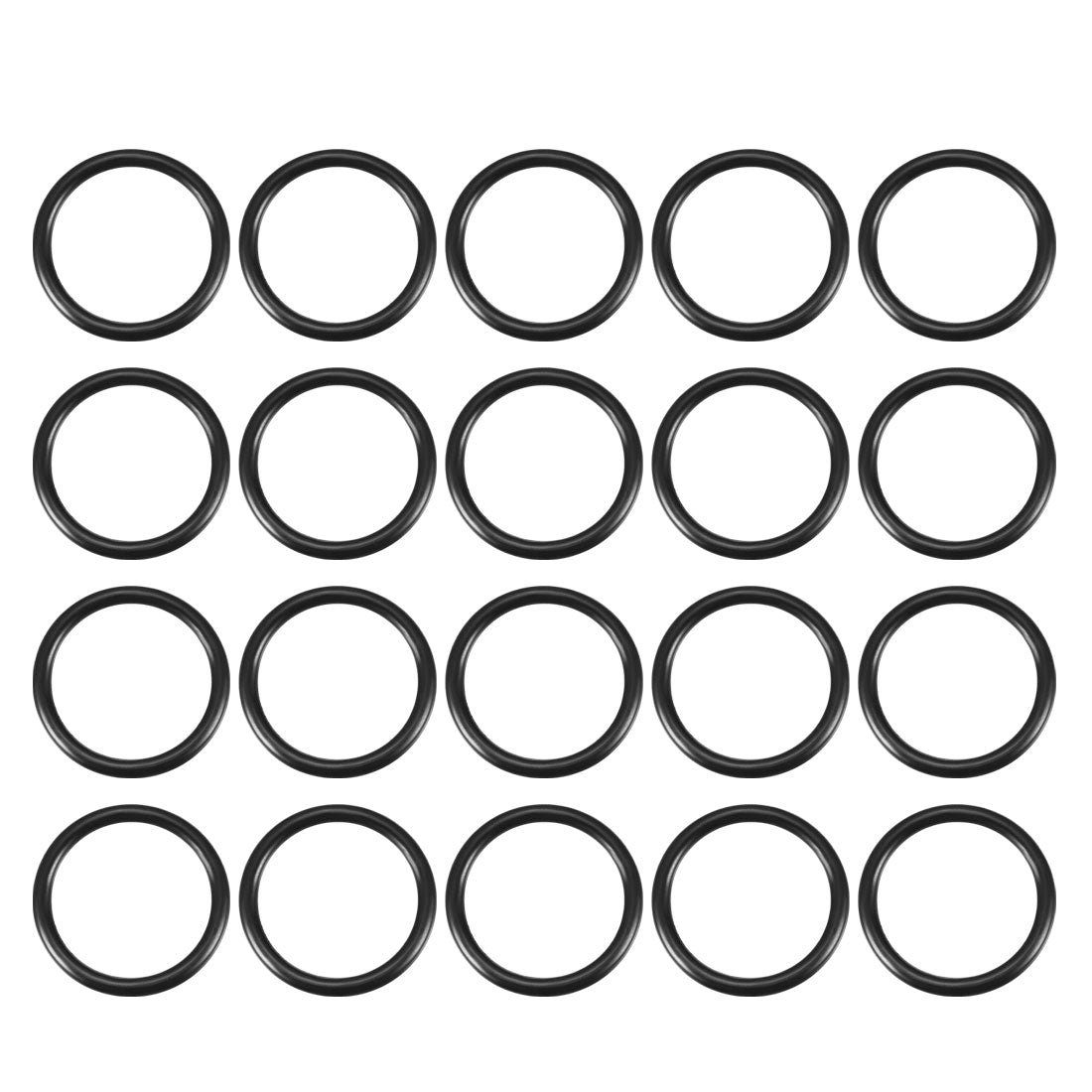 Harfington Nitrile Rubber O-Rings, Metric Buna-N Sealing Gasket 20Pcs