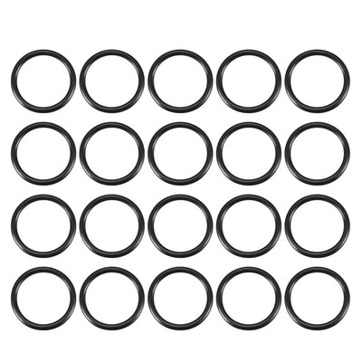 Harfington Nitrile Rubber O-Rings, Metric Buna-N Sealing Gasket 20Pcs